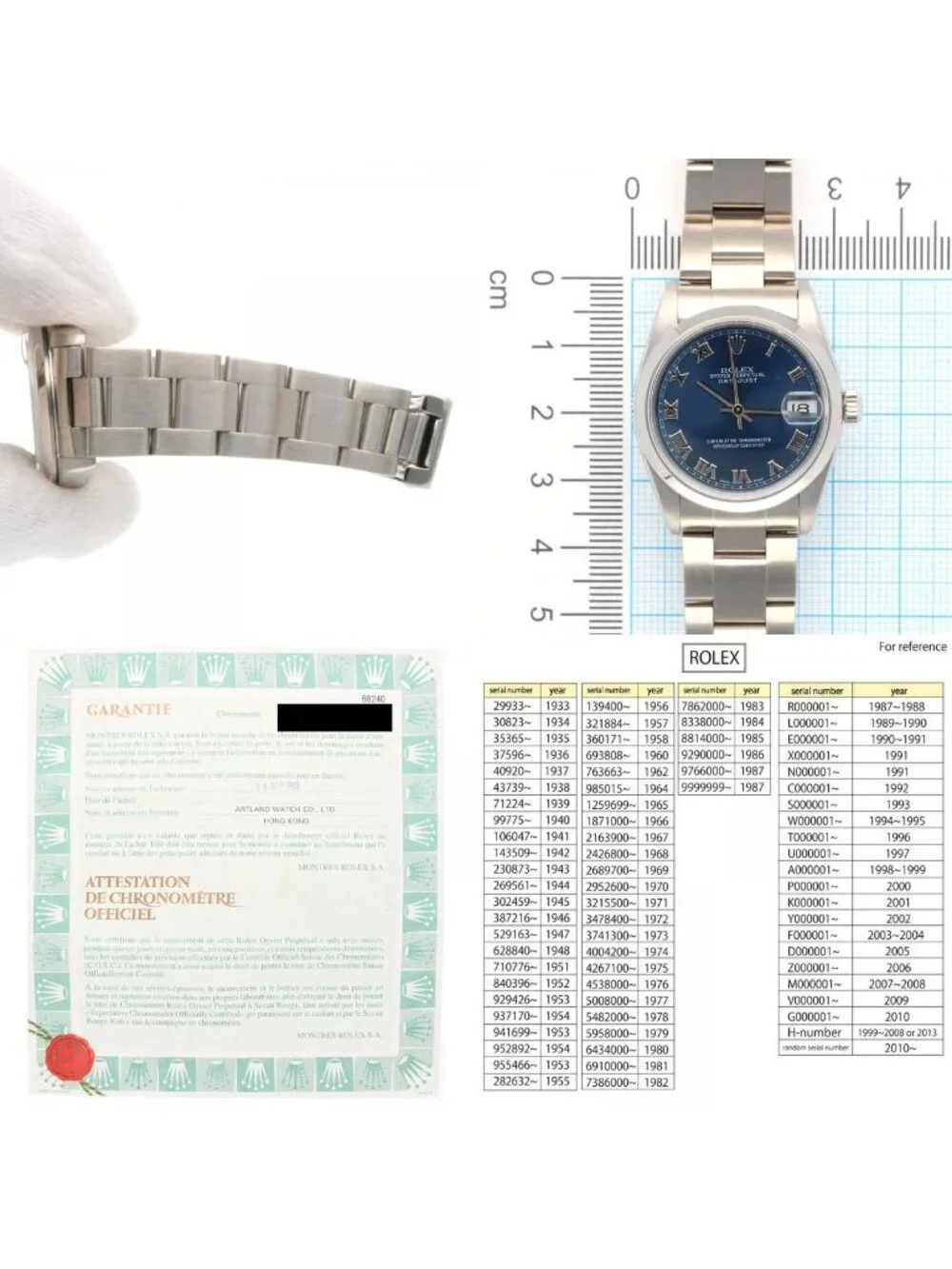 Rolex Date Oistar Watch Clock Automatic Winding Re Polished a Second